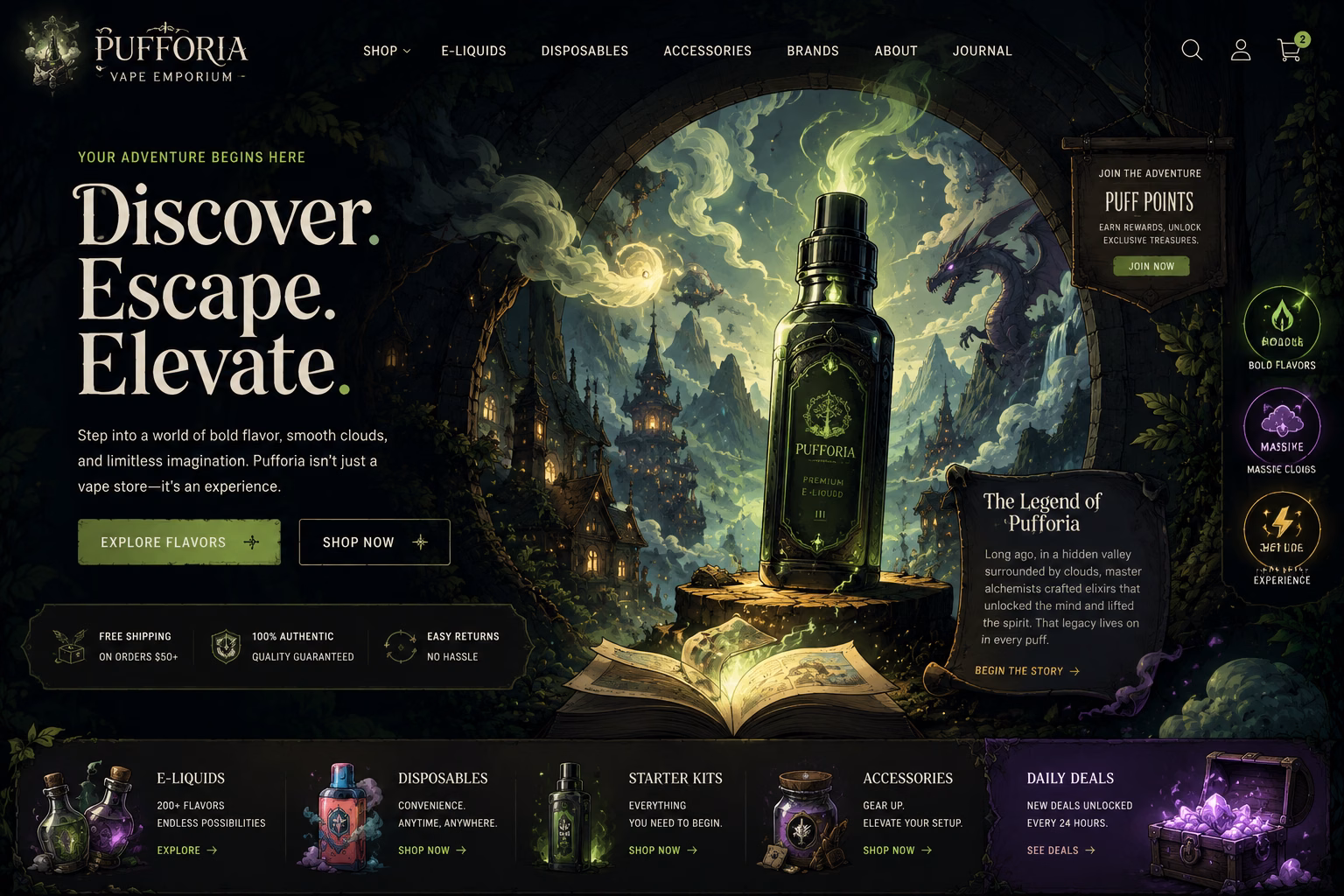 Pufforia Vape Emporium online store